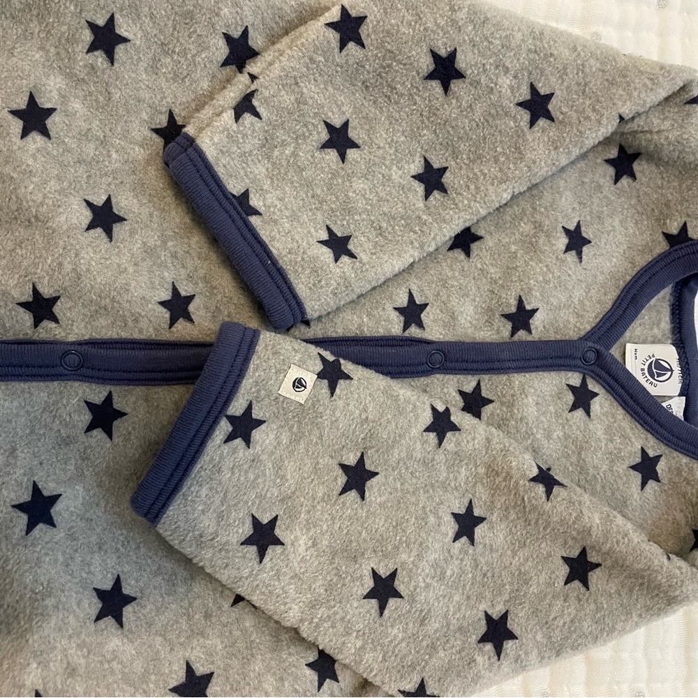 Petit bateau fleece onesie